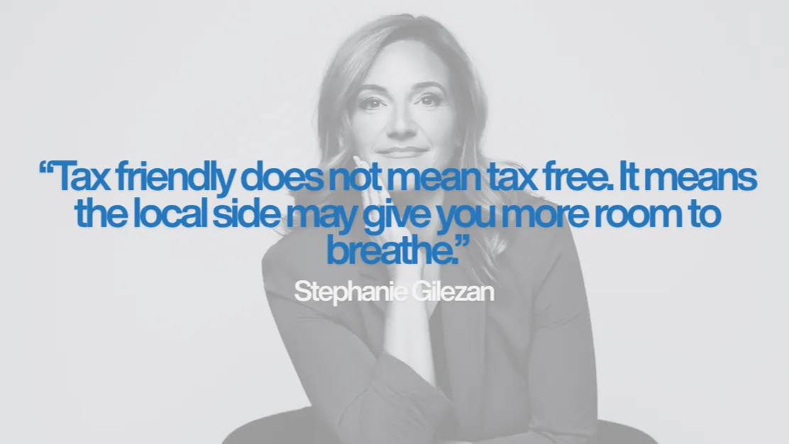 Stephanie Gilezan quote graphic for the article Buying Property Abroad as an American? The IRS Still Gets a Seat at the Table