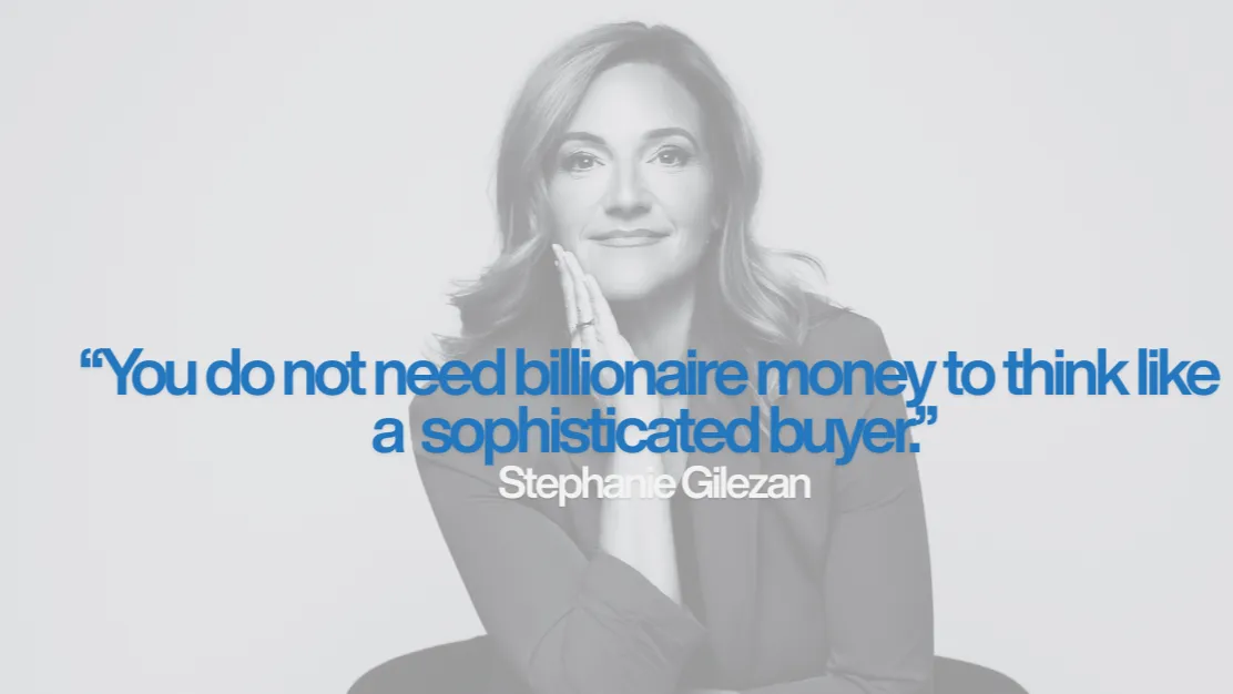 Stephanie Gilezan quote graphic for the article How the Wealthy Build Global Property Portfolios and What Everyday Buyers Can Learn From It