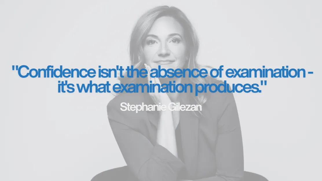 Stephanie Gilezan quote graphic for the article Run a Portfolio Health Check Before the Market Runs One for You