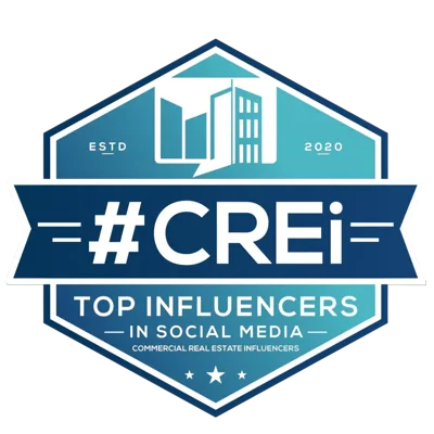 CREi Top Influencers in Social Media award badge