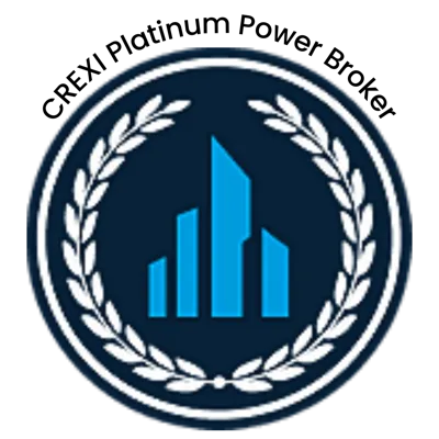 Crexi Platinum Broker award badge